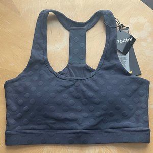 Blue/Gray Women's Small Sports Bra Dots/Spots NWT by Mono 6 Tactel NWT